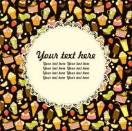 Background with sweets and place for text N3