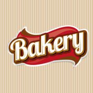 Bakery vector label