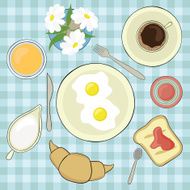 vector breakfast set N6