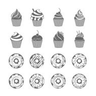 Donut Cupcake Icons