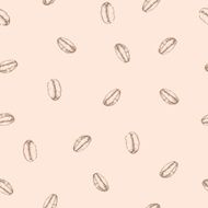 Seamless pattern with coffee beans N9