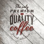 Vintage retro coffee vector labels on the old wood texture N16
