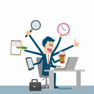 multitasking businessman N3