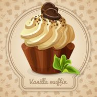 Vanilla muffin label