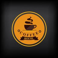 Coffee badge label icon menu N5