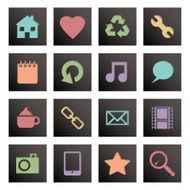 black square media icons N2