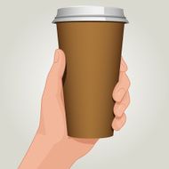 Coffee cup in hand