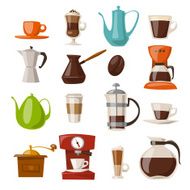 Vector coffee icons N4