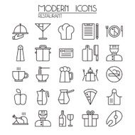 Icon set restaurant N3