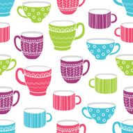 Cups seamless pattern N3