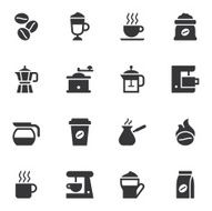 Coffee Icons - Black