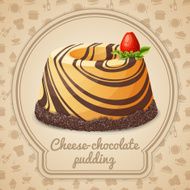 Chocolate cheese pudding emblem