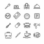 Hotel or apartments and travel icon