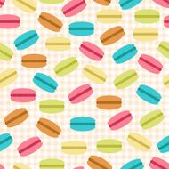 Seamless pattern of macaroons