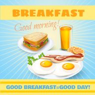 Breakfast classical poster