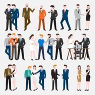 Vector set people business N3