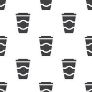 coffee vector seamless pattern N3
