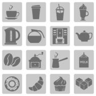 Vector Set of Coffee Icons Icons for Shop N17