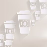Takeaway paper coffee cup ico N6