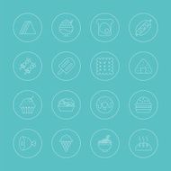 food line icon set N8