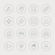 food line icon set N11