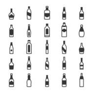 Bottle alcohol icons