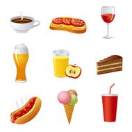 food and drink icon set N5