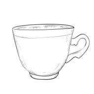 Vector sketch of cup N6