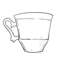 Vector sketch of cup N7