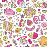 Dessert seamless pattern N11