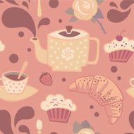 Tea seamless pattern N6