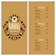 Restaurant menu design N79