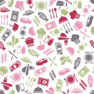 Restaurant seamless pattern N3