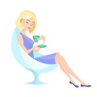 girl with a cup of coffe N2