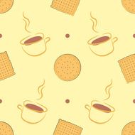 Coffee with delicious cookies