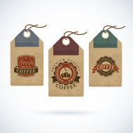 Vintage coffee label set N2