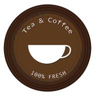 label for the fresh tea and coffee