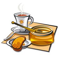 honey and tea