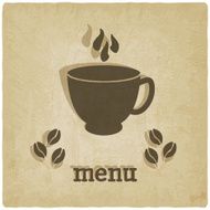 old background with coffee
