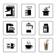 Coffee stuff icons