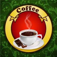 Background with coffee
