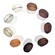 Different Colors of Coffee Beans in Circle Shape