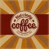Vintage Card with cofee N2
