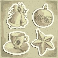 Christmas vintage background