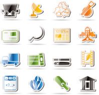Simple Business and industry icons N2
