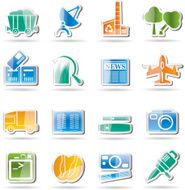Business and industry icons N4