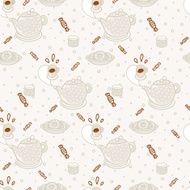 Tea seamless pattern N8