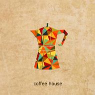 Coffee house vector logo