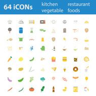 64 Quality design modern vector illustration icons set N2