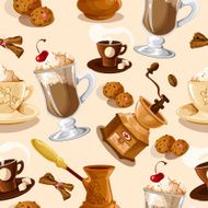 Coffee Seamless Pattern N58